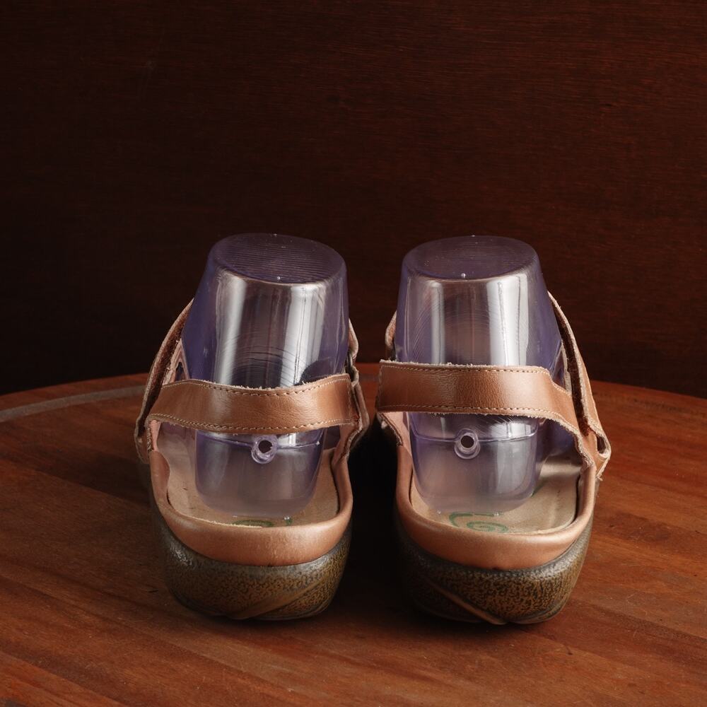 Naot Shoes WMS SZ EU 40 US 9 Brown Arataki Leather Slingback Comfort Flat Shoes - Picture 7 of 15
